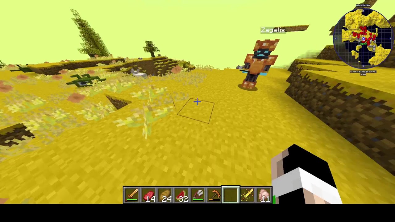 playing Modded Minecraft DivineRPG mod