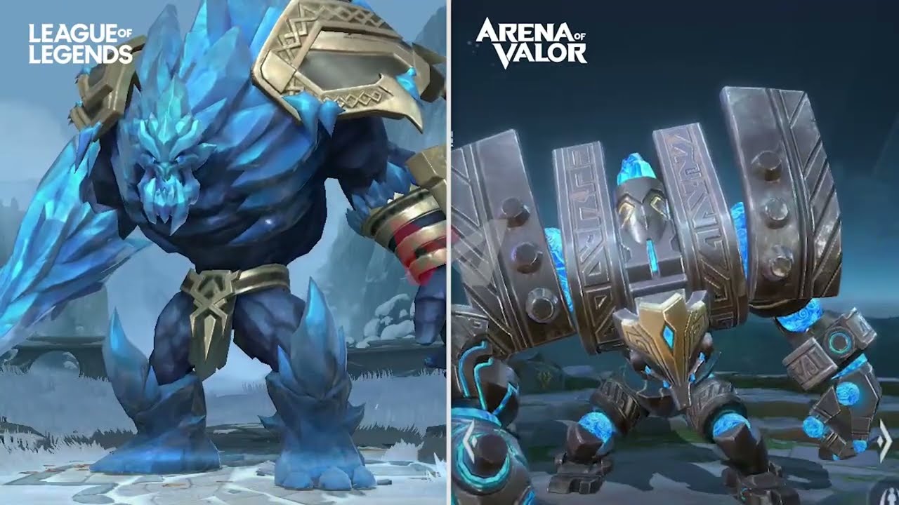 Arena of Valor vs LoL Wild Rift - Skins Comparison 2022 | GOD OF MLBB
