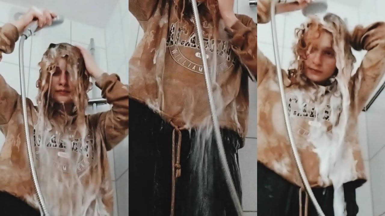 full length MY SHOWER ROUTINE 🚿 // showering fully clothed in the morning // SHOWER WITH ME