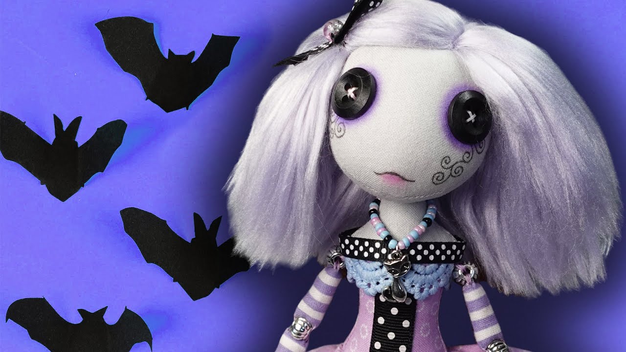 Making a Button Eyed Pastel Goth Doll