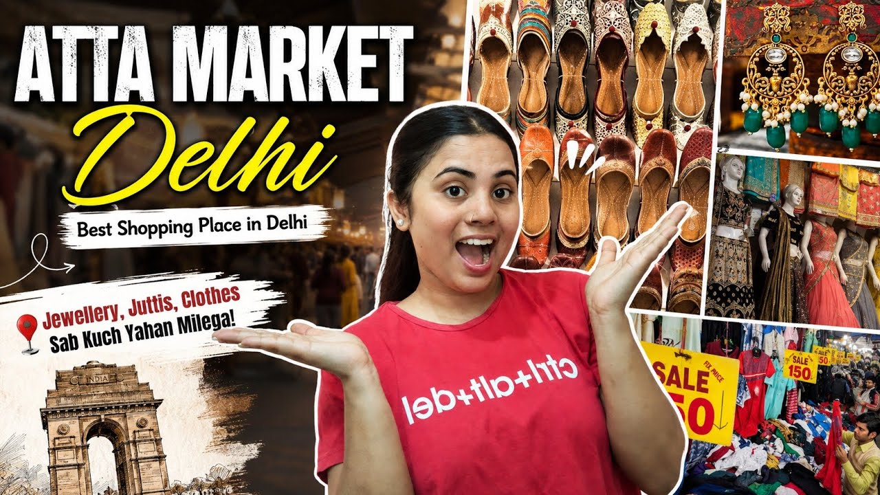 DELHI HIDDEN MARKET 😲! ATTA MARKET! @Safarwithsandhya #viral #trending #youtubevideo #delhi #market 