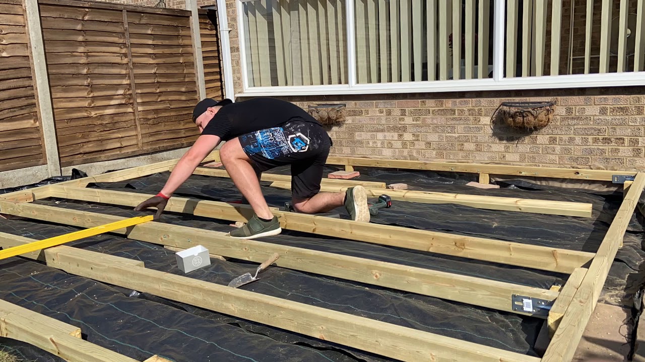 Ground Level Decking. DIY