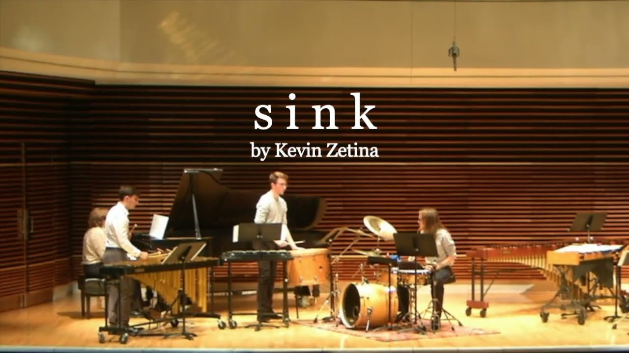 Sink by Kevin Zetina (2019) - Performance by the University of Tennessee Percussion Ensemble