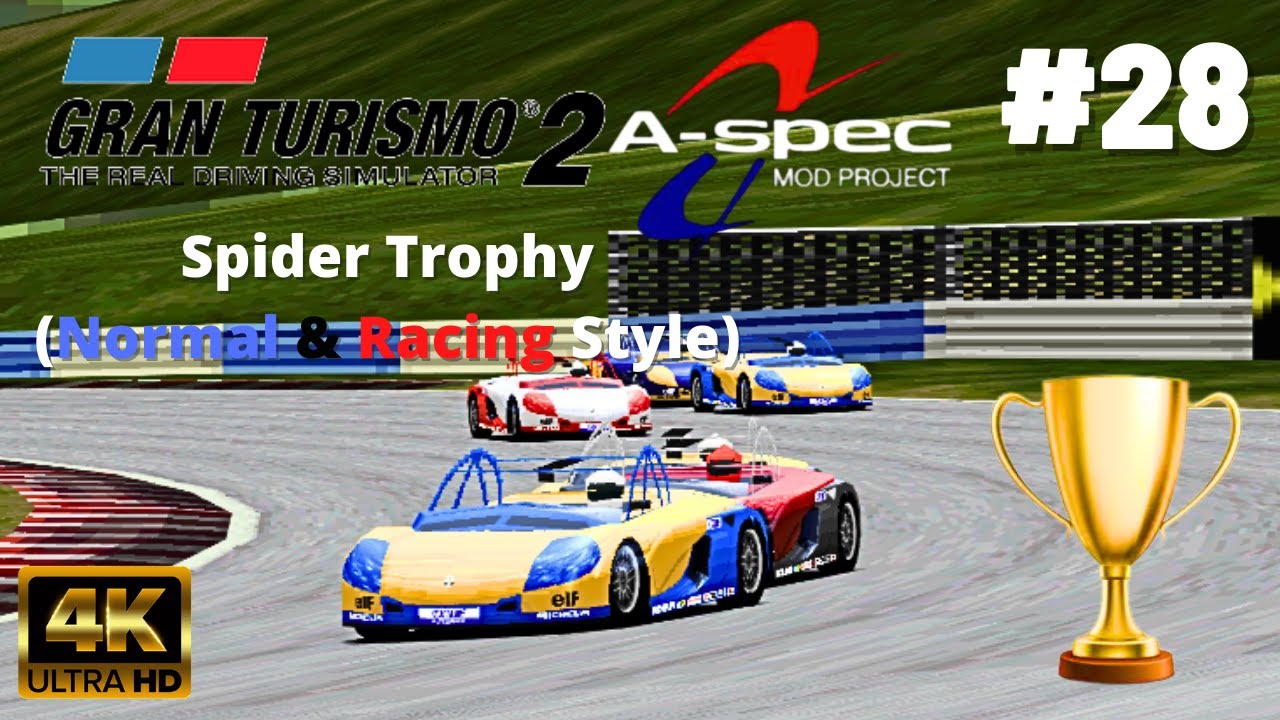 Gran Turismo 2: Project A-Spec [Mod][4K60] - Part #28 - Spider Trophy (Renault)