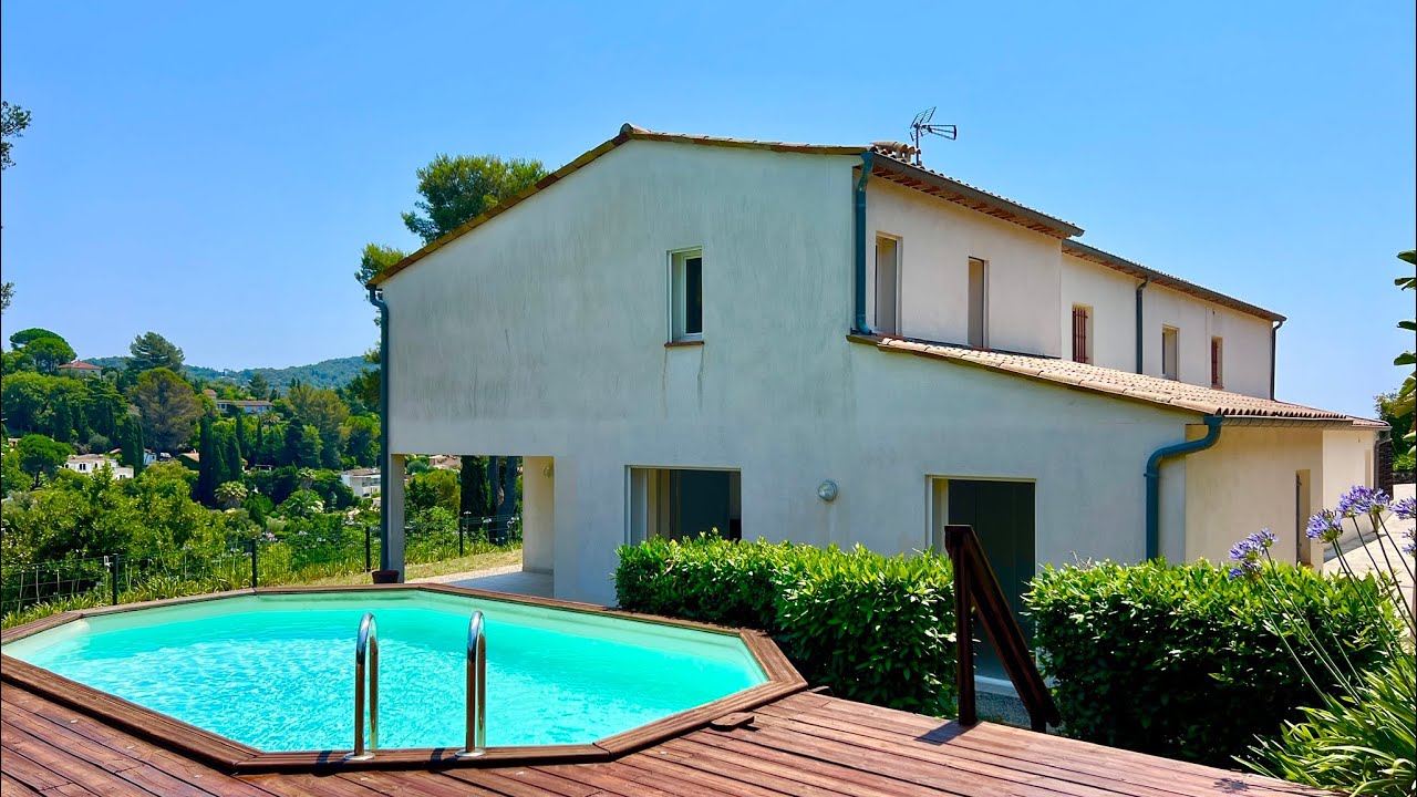 VILLA LOCATION LONGUE DURÉE • Piscine Garage Parking • MOUGINS 06250