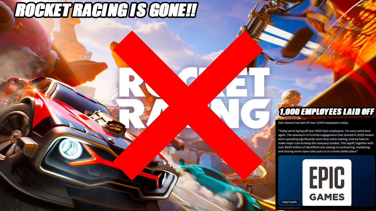 *НОВИНКА* Игра Rocket Racing УДАЛЕНа, и Epic Games увольняет 1000 сотрудников! - Обновление Rocke...