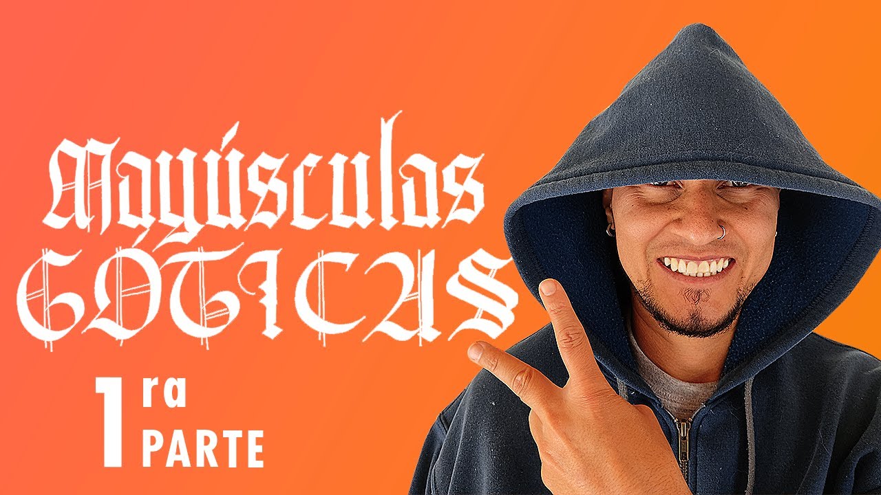 🔥✍ CALIGRAFÍA para PRINCIPIANTES - Mayúscula GÓTICA - 1 ✍🔥 - Con DOBLE LÁPIZ