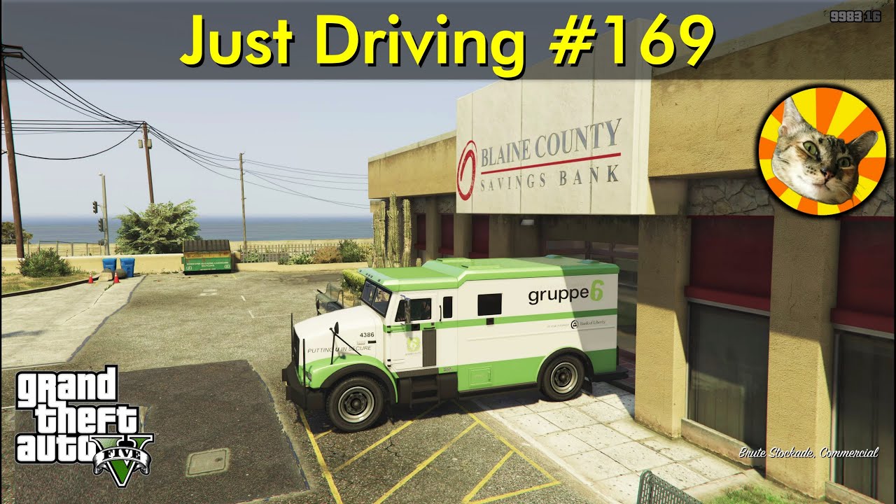 From Paleto Bay bank to Union Depository - GTA V | Just Driving #169