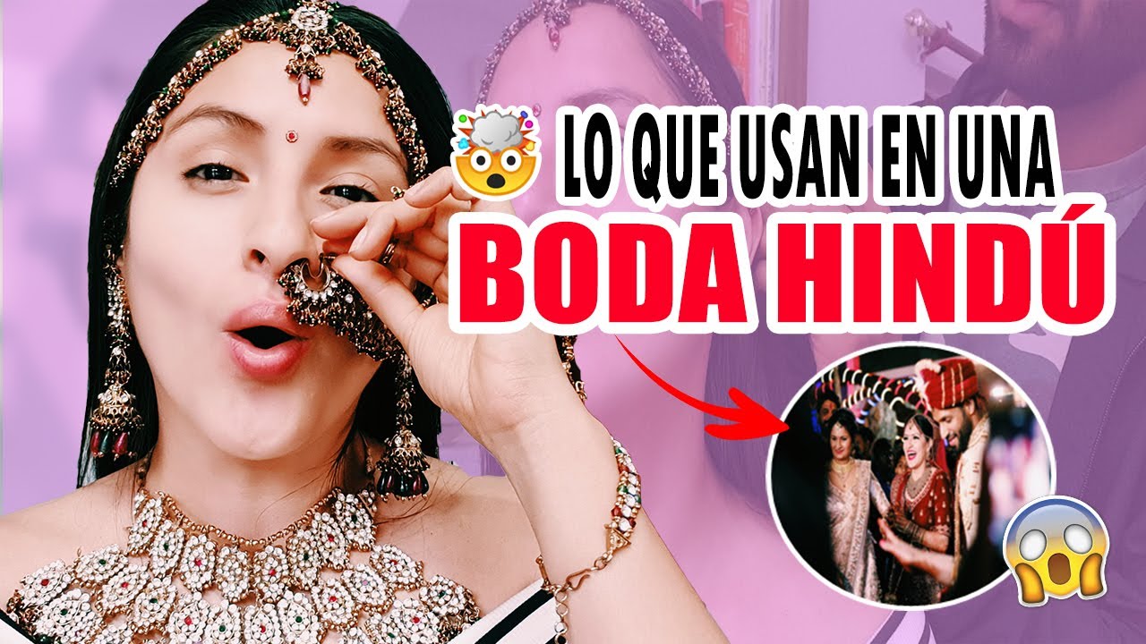 👸PROBANDO JOYAS INDIAS | Lo que usan en UNA BODA HINDÚ