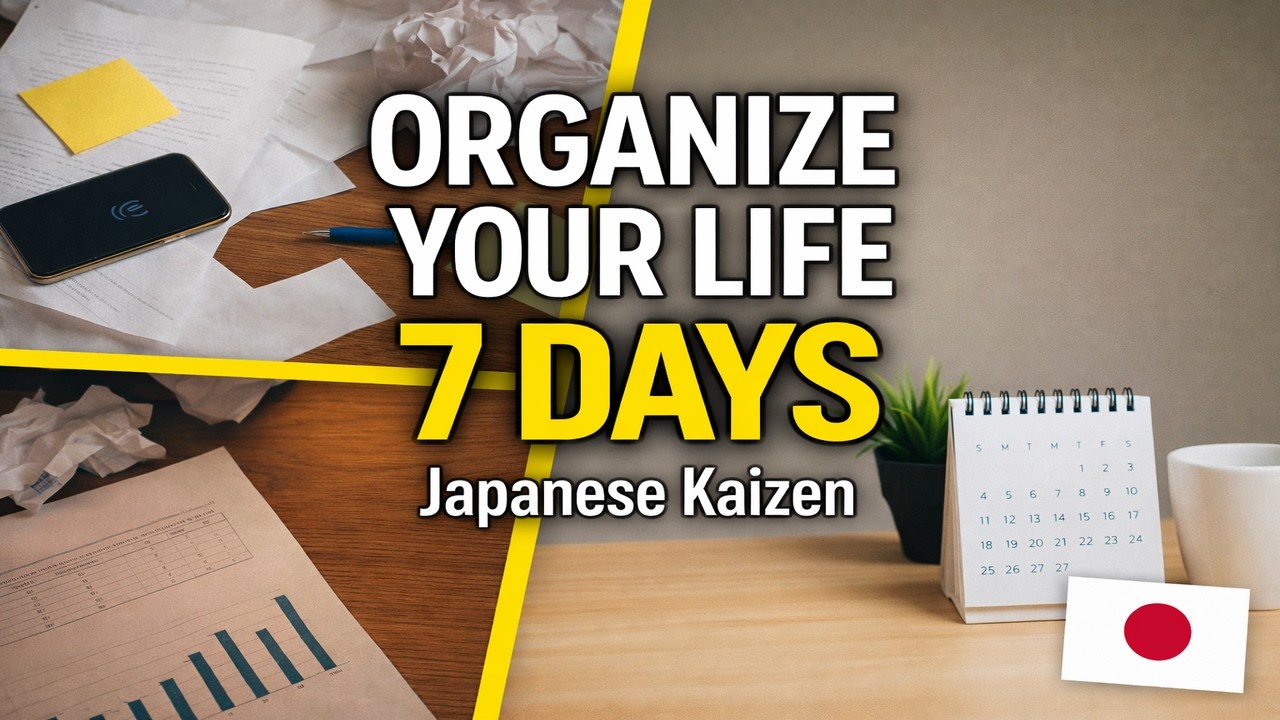 Organize Your Life in 7 Days using Japanese Kaizen (A Calm System for Focus, Energy & Clarity)