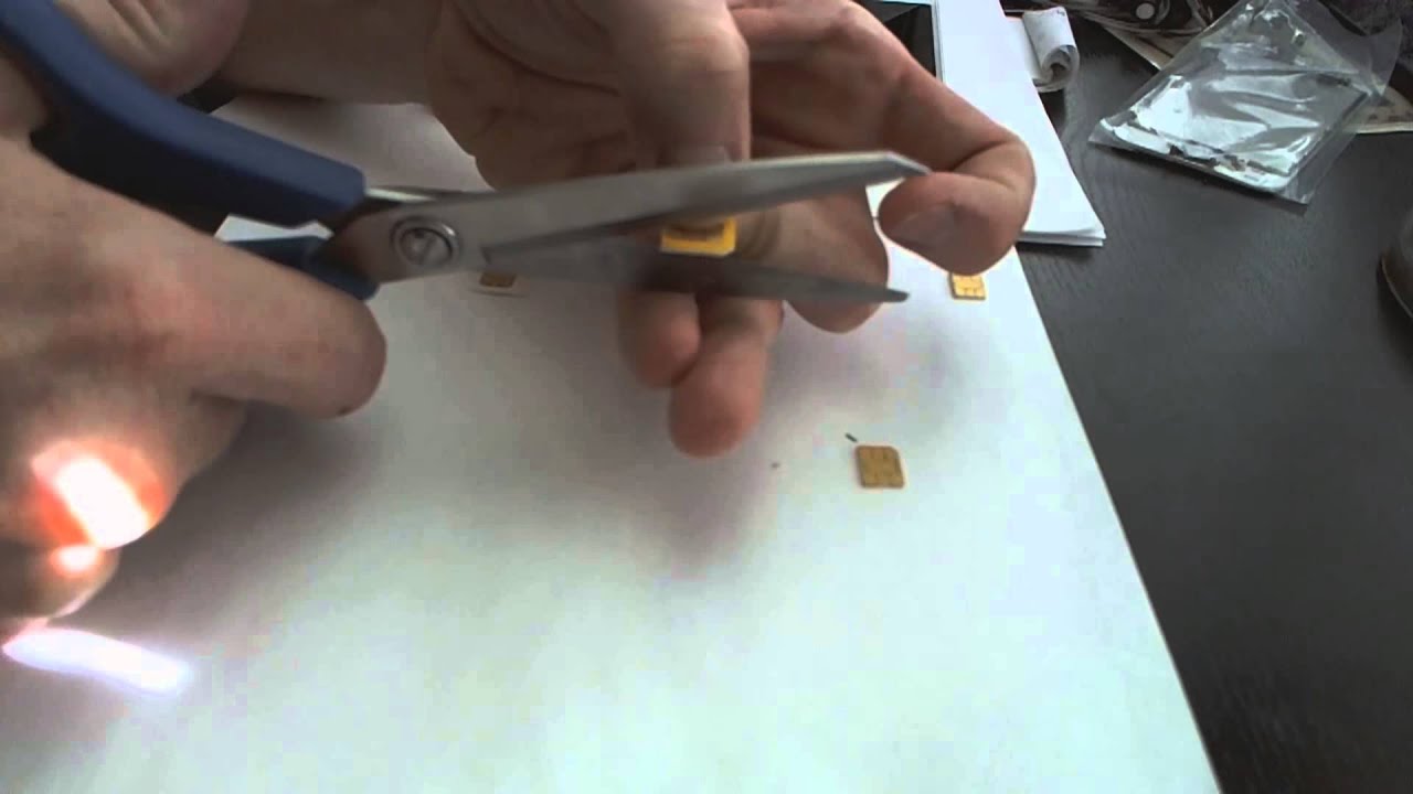 How To Cut Down Your Iphone Micro Sim Card To Nano Sim Card