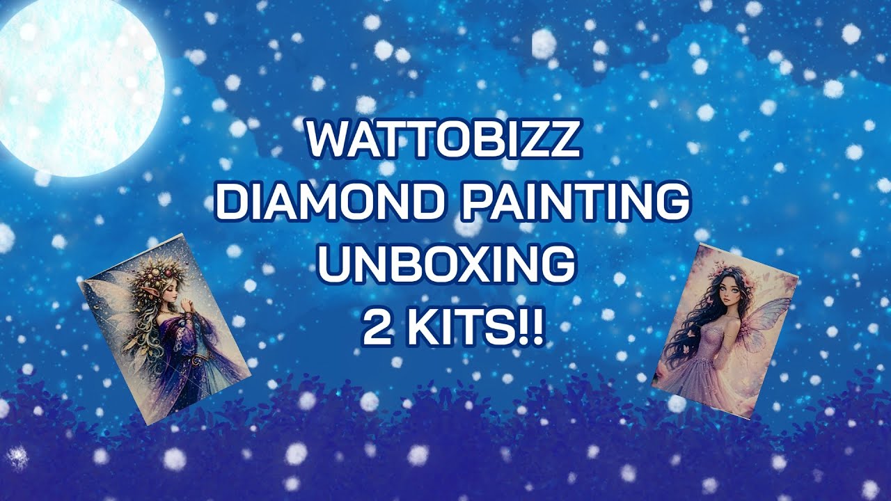 WATTOBIZZ First Diamond Paintings Part 2 #wattobizz #diamondpainting #unboxing 