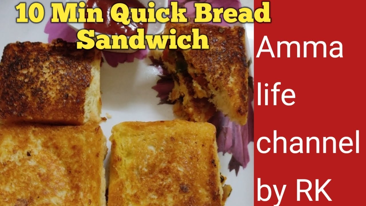 Quick 10 Min Bread Sandwich|Crunchy Sweet Corn Onion Tomato Bread Toast