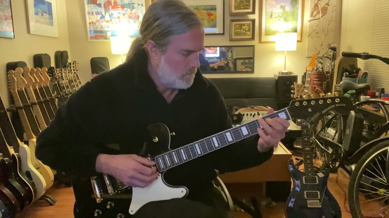Jazz jam.  Squier Paranormal Troublemaker Telecaster Deluxe.  