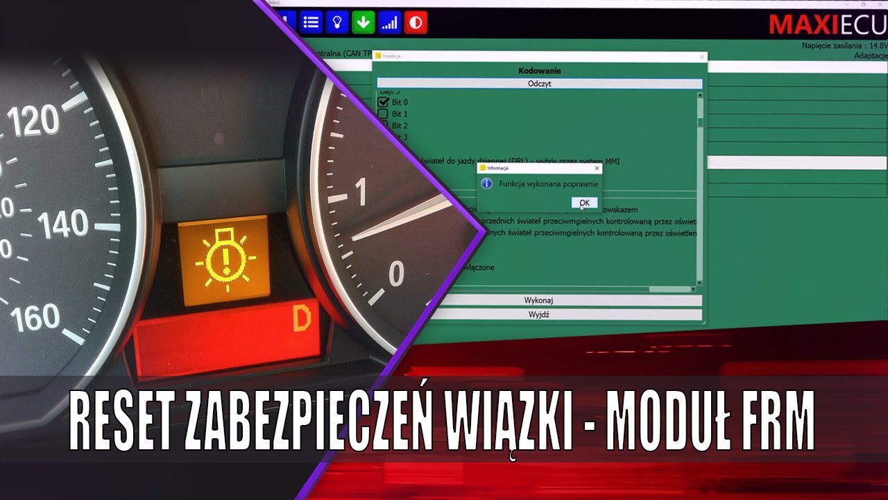 BMW E90/91/92/93 - Resetowanie licznika zwarć w module FRM - Problem z żarówką