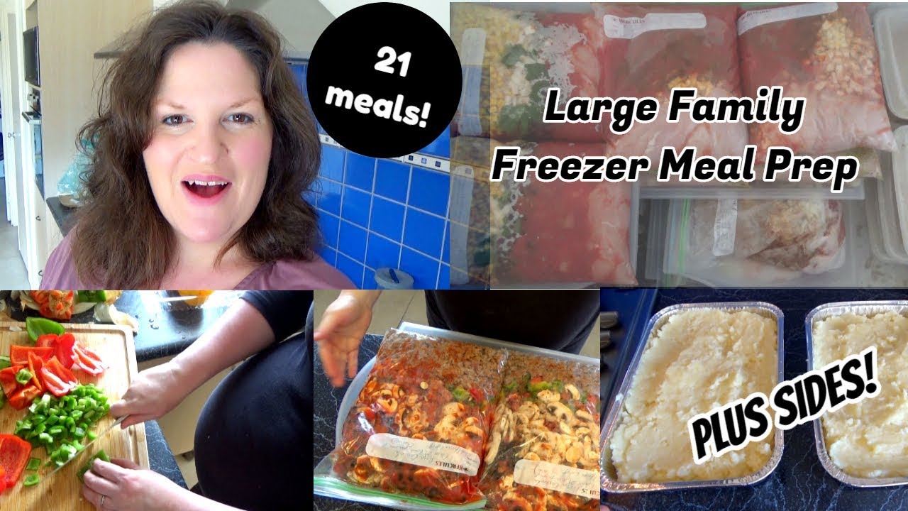Large Family Freezer Meal Prep - 21 Meals, PLUS SIDES!