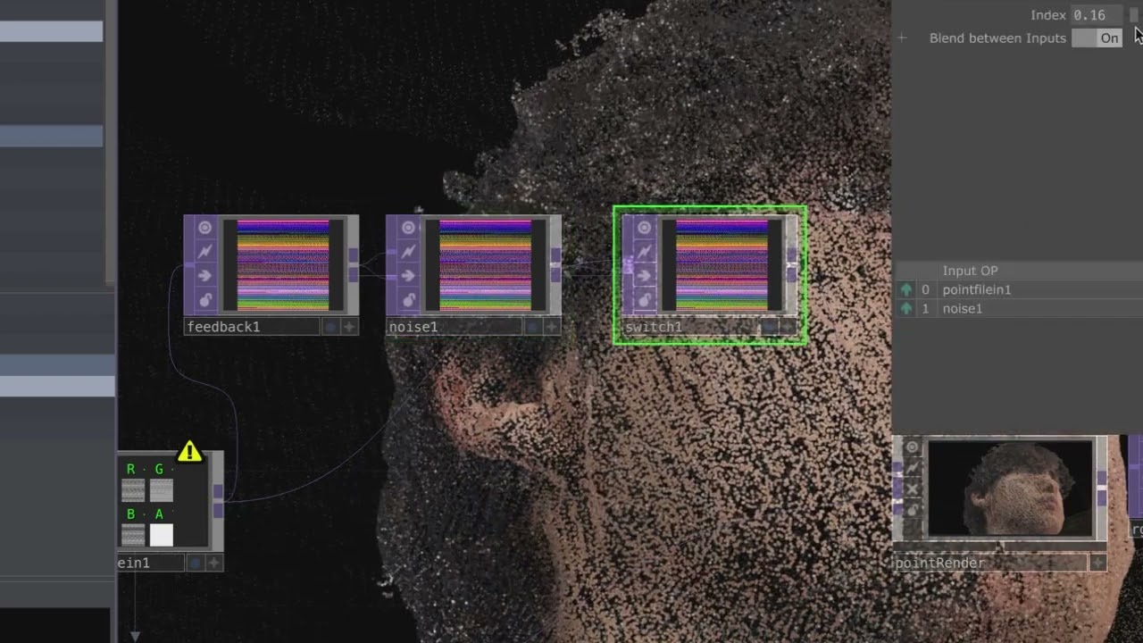 Point Cloud Smoke Effect and Fade In Fade out Tutorial ( Touch Designer)