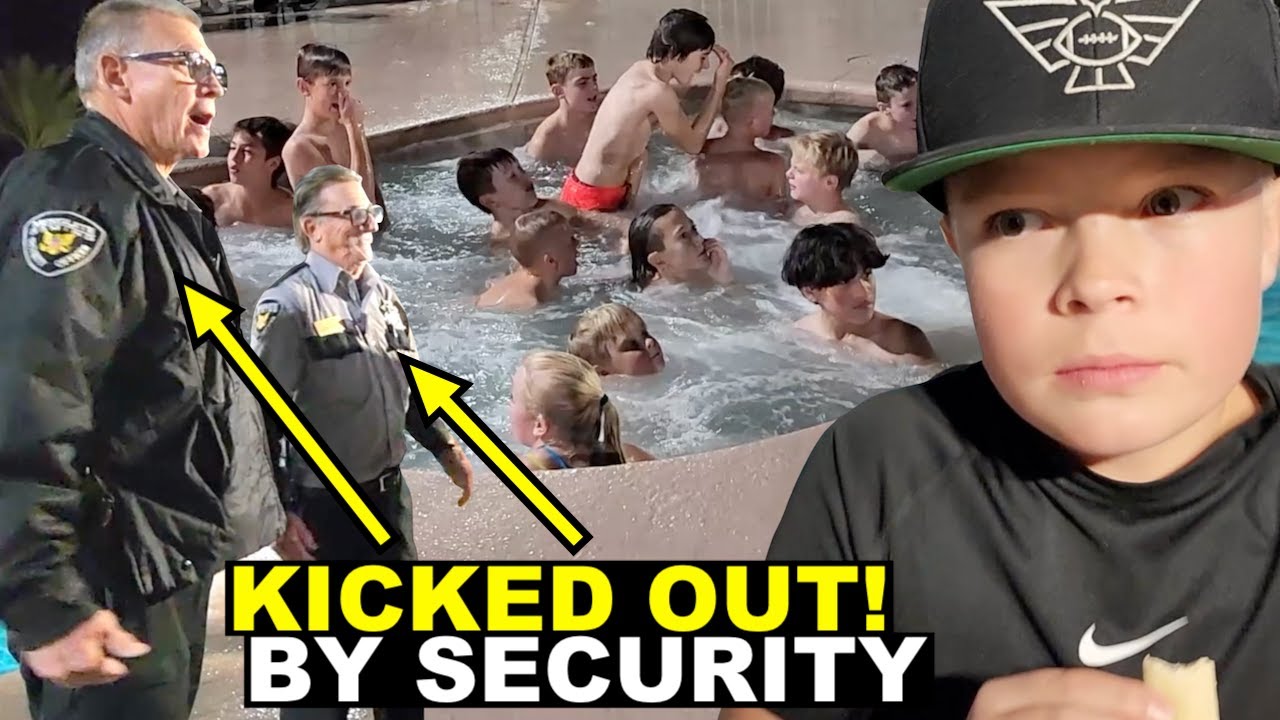 ENTIRE FOOTBALL TEAM KICKED OUT OF HOTEL POOL! 🏈😱 USA INVITATIONAL DAY 1