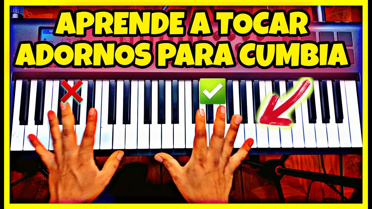 COMO TOCAR ADORNOS PARA CUMBIA EN EL TECLADO FACIL