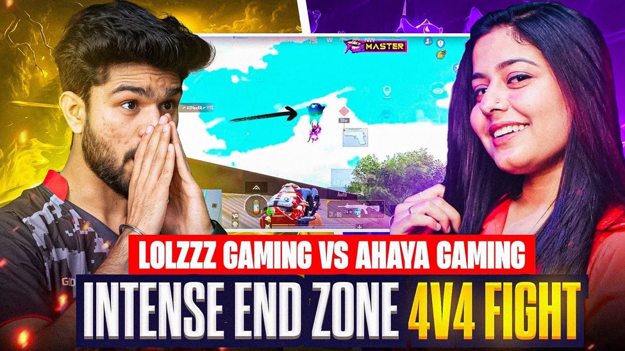 @LoLzZzGaming vs @AHAYA_GAMING 2 TIMES 4v4 CLASSIC FIGHT AGAINST GIRL GAMER | GodL LoLzZz