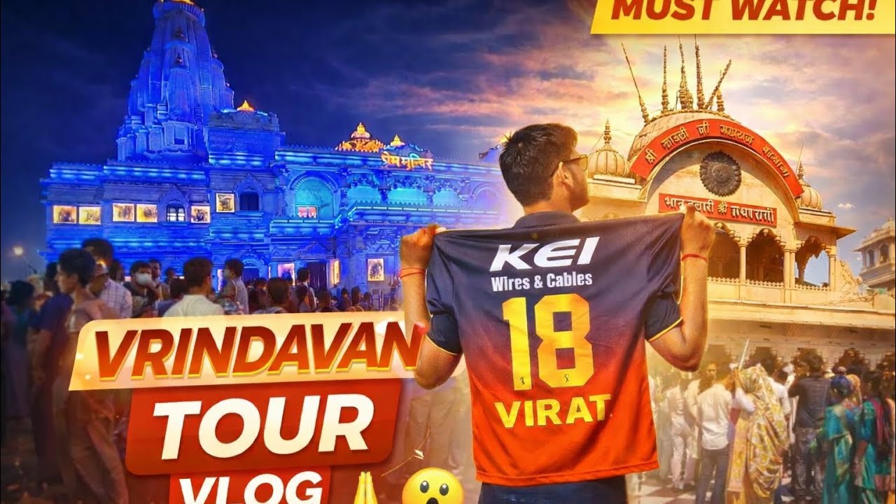 Vrindavan Tour Vlog | Prem Mandir, Banke Bihari & Divine Experience 🙏