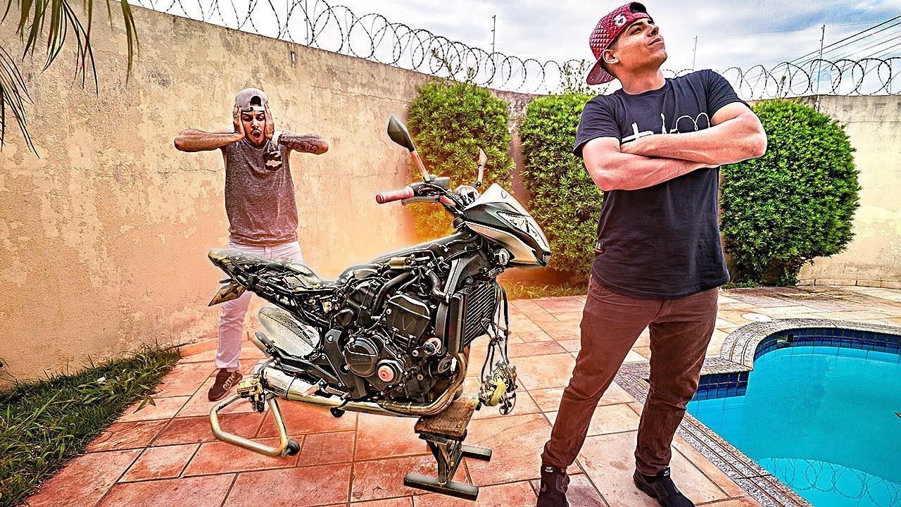 DESMONTEI A MOTO DELE INTEIRA - A VINGANÇA