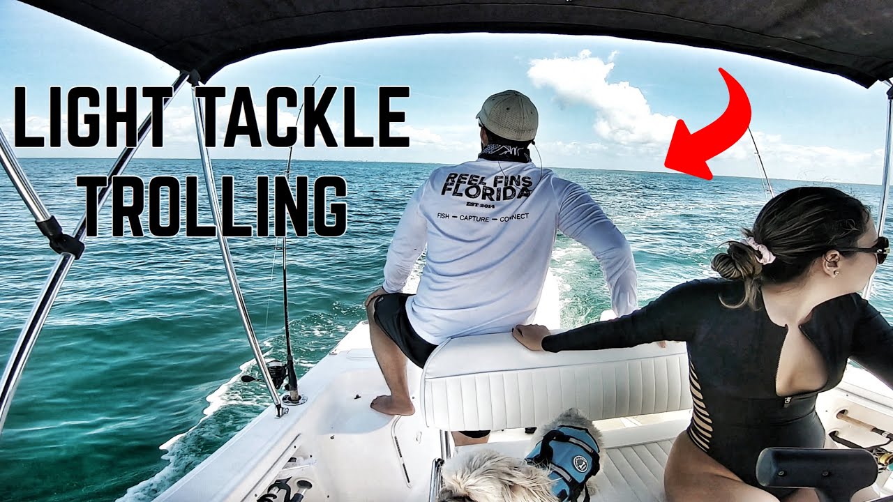 LIGHT TACKLE Trolling For Spanish Mackerel | Florida Fishing Gulf Coast