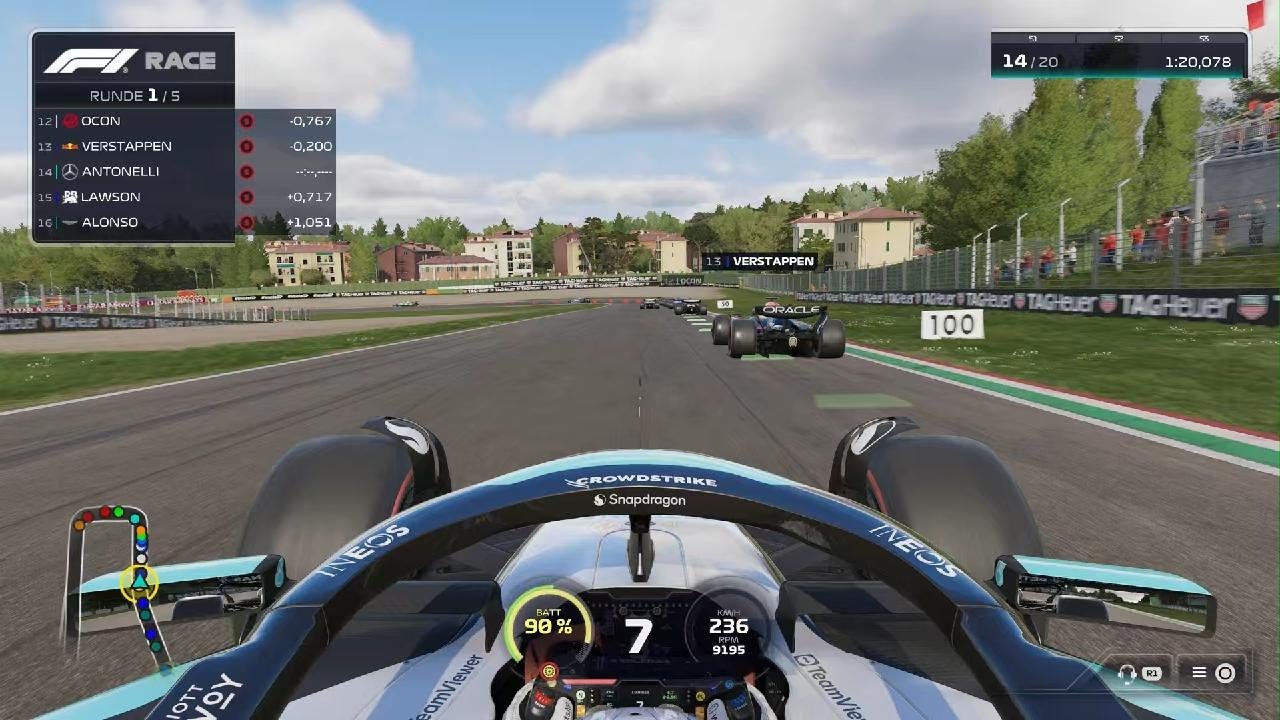 Kimi Antonelli Imola F1 25 PS5 Gameplay Last to First/Wie weit gehts nach vorn ? #07