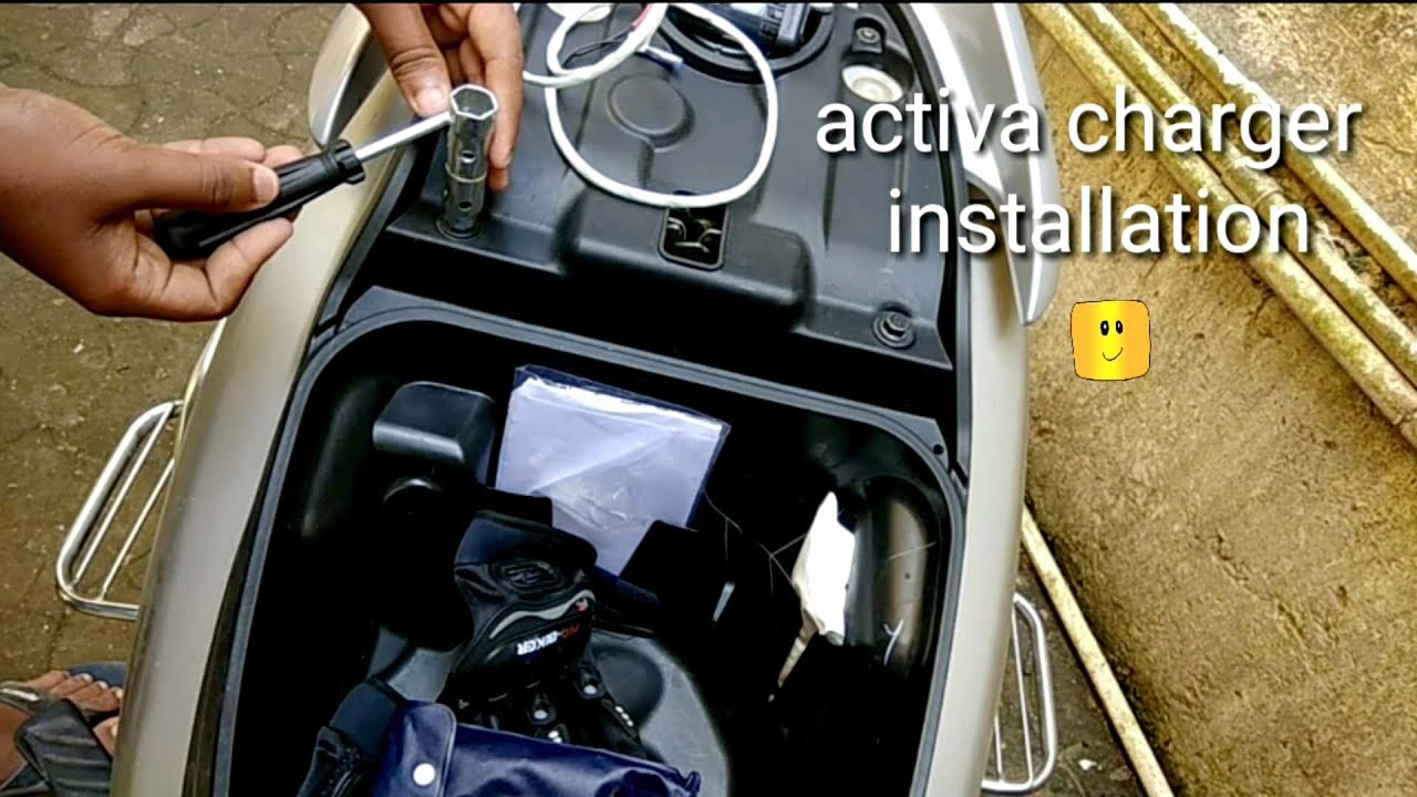 Honda Activa charger installation || Best charger for activa