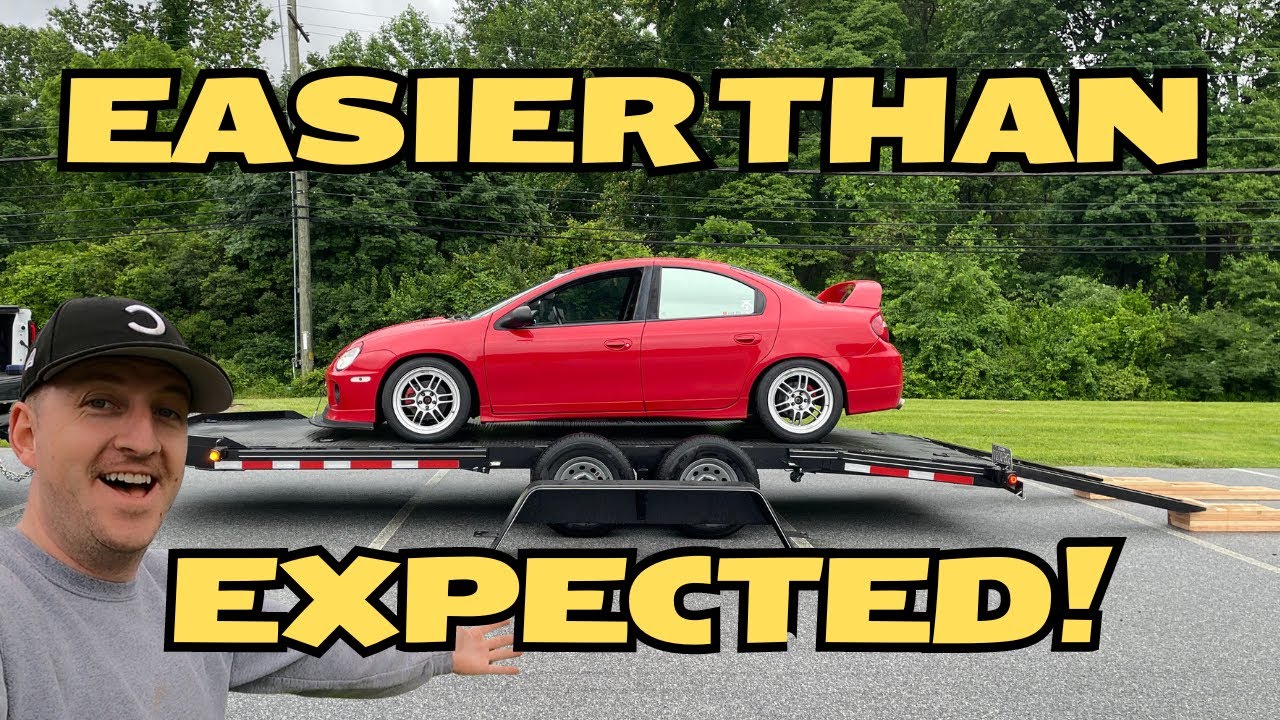 How To Haul A Super Low Car | Loading and Unloading