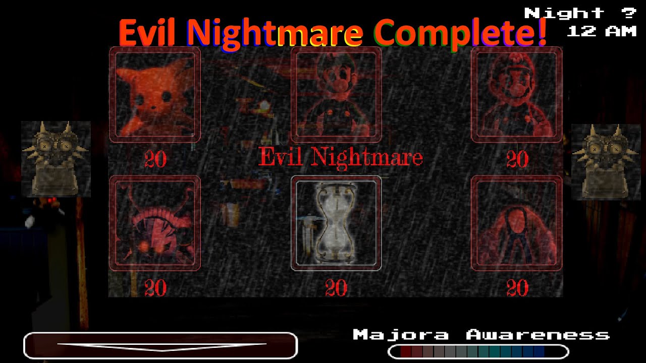 Five Nights at Nintendo Land: Recoded - I beat the Evil Nightmare Challenge! (First Victor)