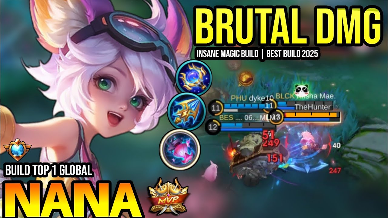 NANA BEST BUILD 2025 | BUILD TOP 1 GLOBAL NANA GAMEPLAY | MOBILE LEGENDS✓