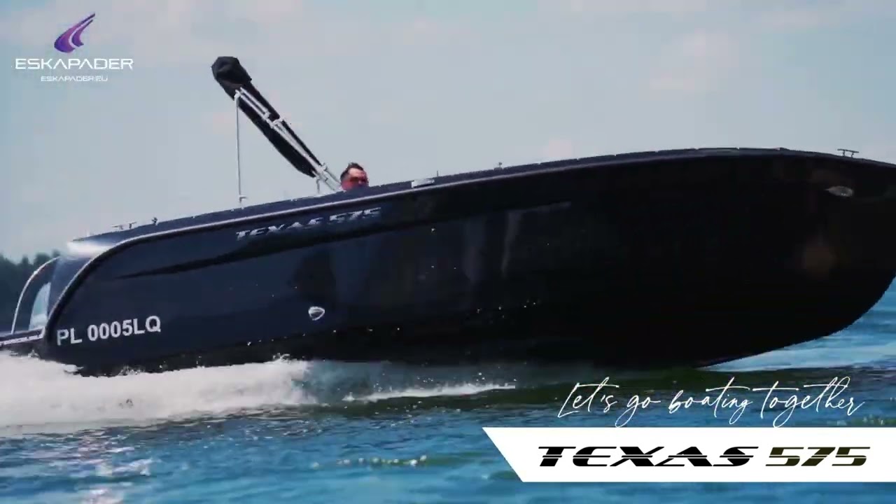 Ł&oacute;dź motorowa TEXAS 575 z silnikiem Honda BF 80 AK1 LRTU_Eskapader Team Poland