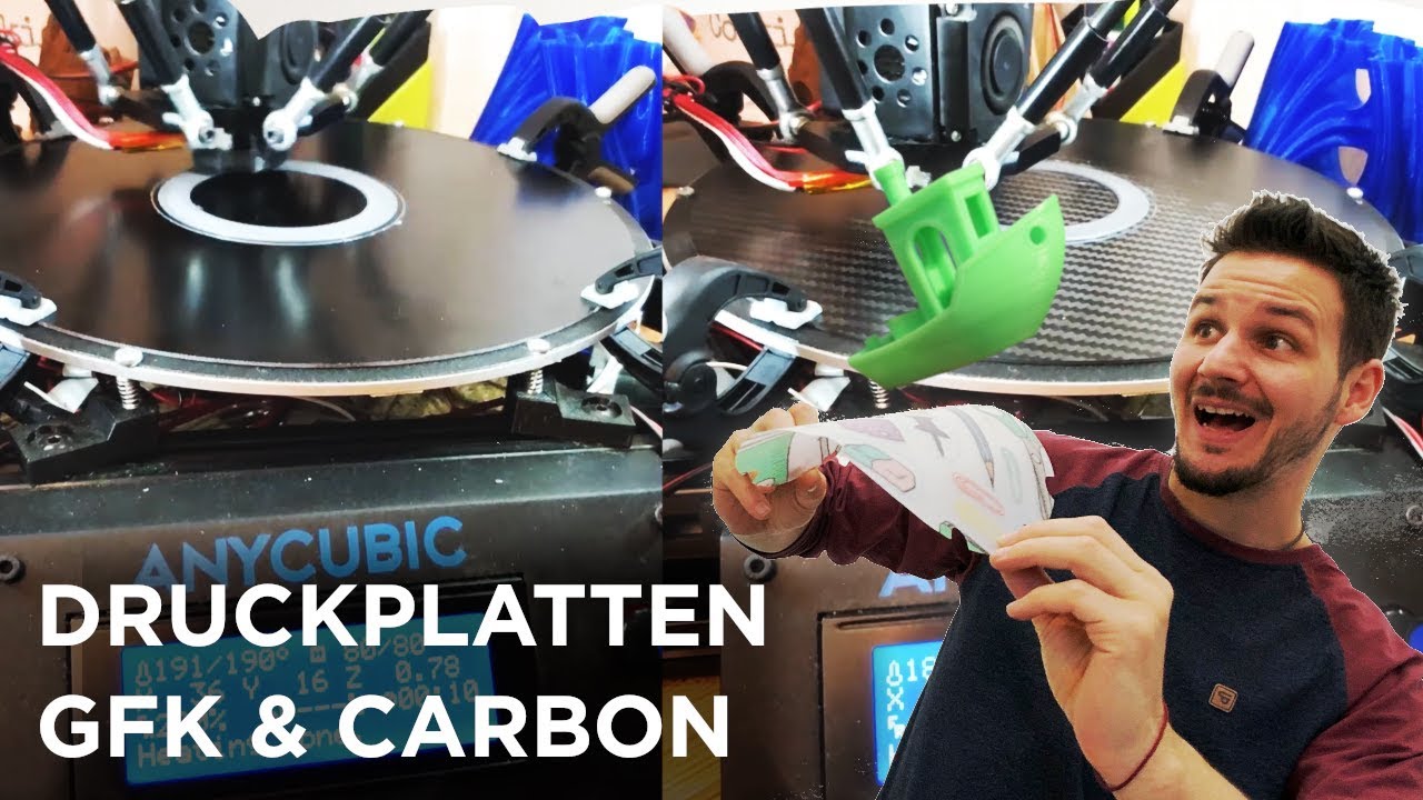 3D Drucker Druckplatten Vergleich von AHLTEC ( Carbon & GFK )