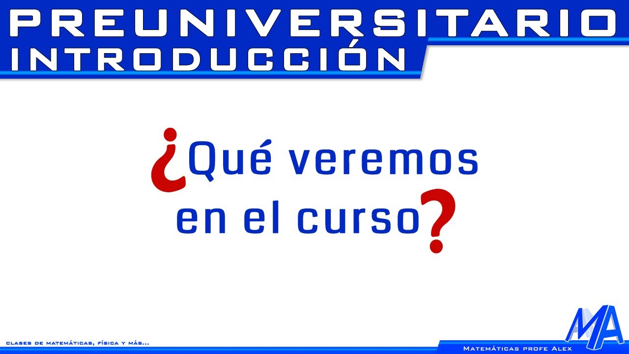 Curso preuniversitario Introducción