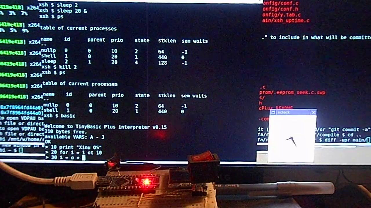 xinu-avr - the Xinu OS for AVR atmega328p devices (e.g. Arduino)