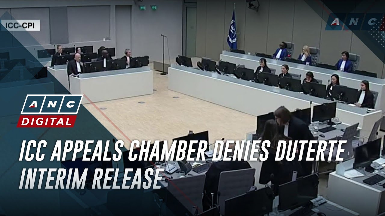 ICC appeals chamber denies Duterte interim release | ANC