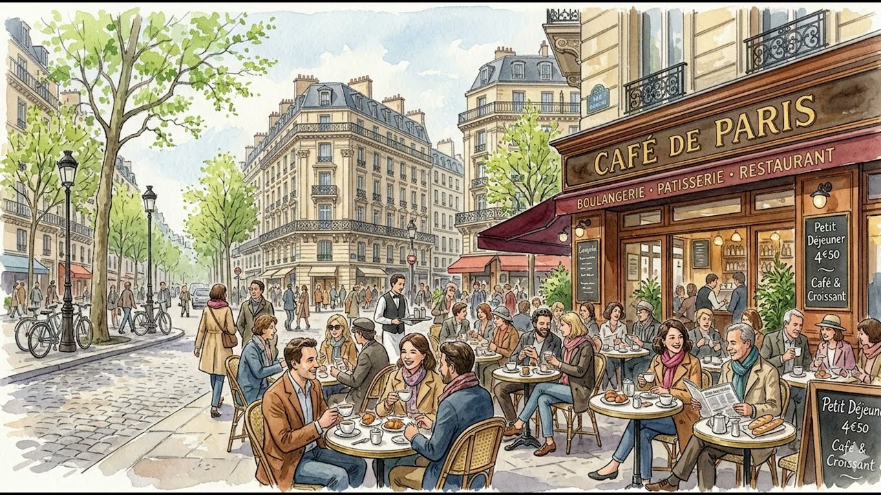 Reading Music | Paris cafe Lo Fi for work&read by Lo-Fi Real Read