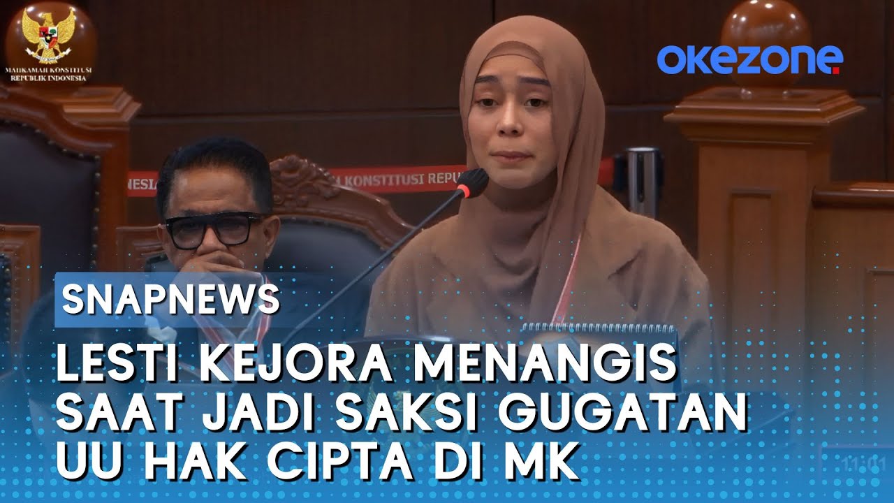 Lesti Kejora Menangis saat Jadi Saksi Gugatan UU Hak Cipta di MK