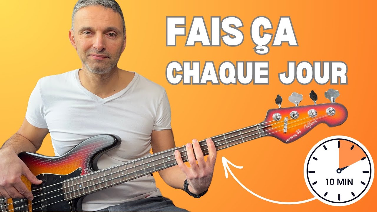 Fais cet exercice de guitare-basse tous les jours pour progresser (10 minutes)