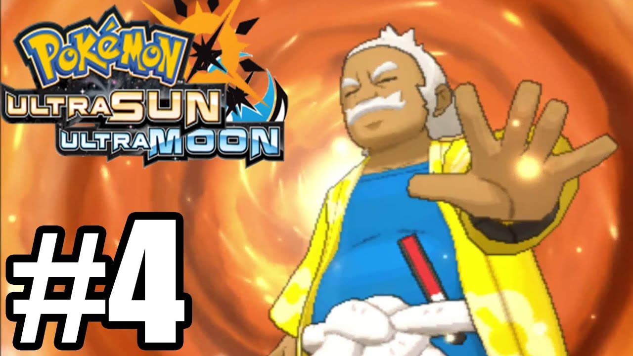 Pokemon Ultra Sun & Ultra Moon Gameplay Walkthrough Part 4 [ 3DS ]