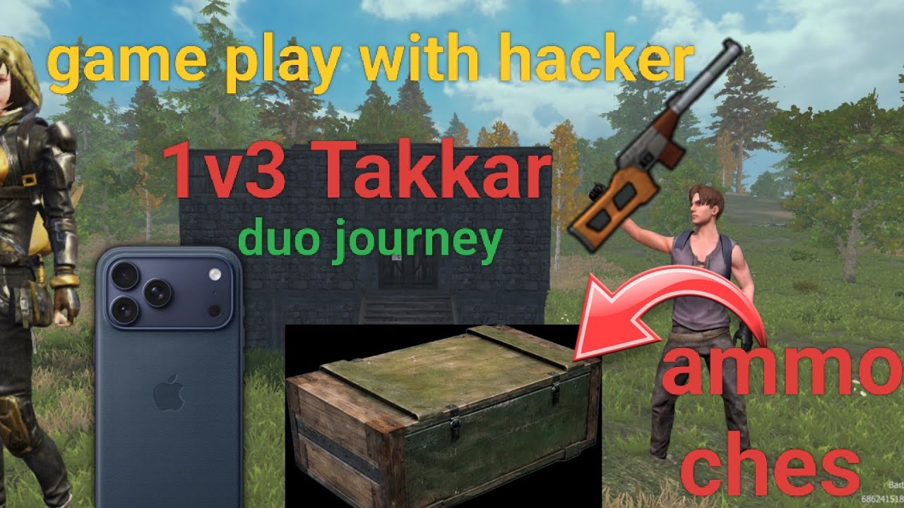 Game mein aaya hacker and ammo ches 1v3 Takkar full team 😲😲😲😲