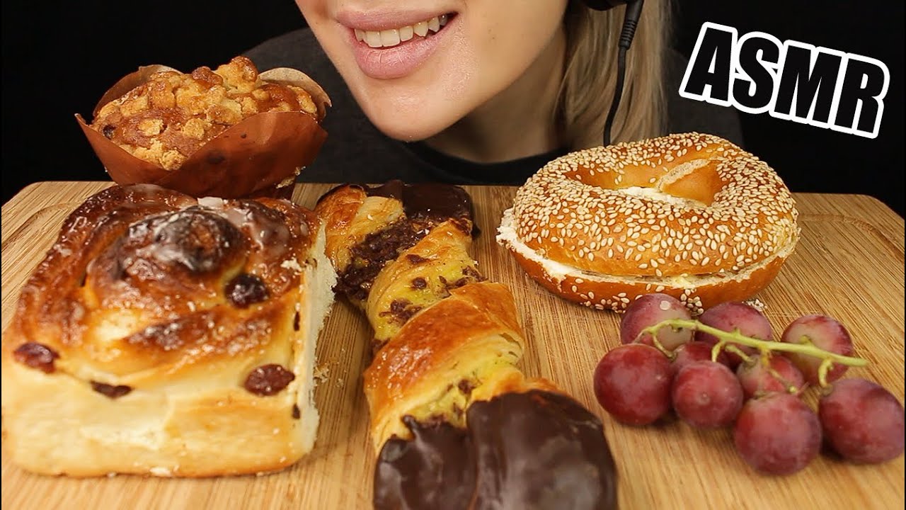 ASMR DANISH PASTRY PRETZEL MUFFIN SWEETS DESSERT | MUKBANG EATING SOUNDS No Talking 먹방 | Kasmia ASMR