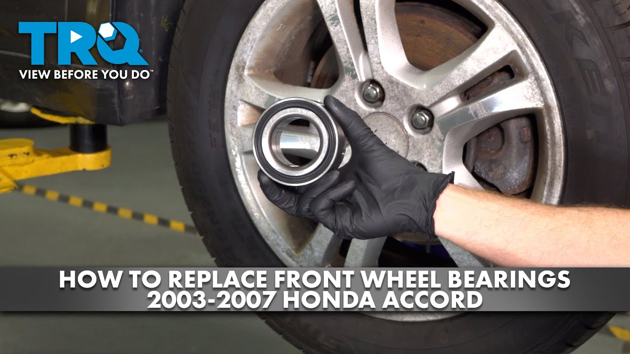 Как заменить передние ступичные подшипники на Honda Accord 2003-2007