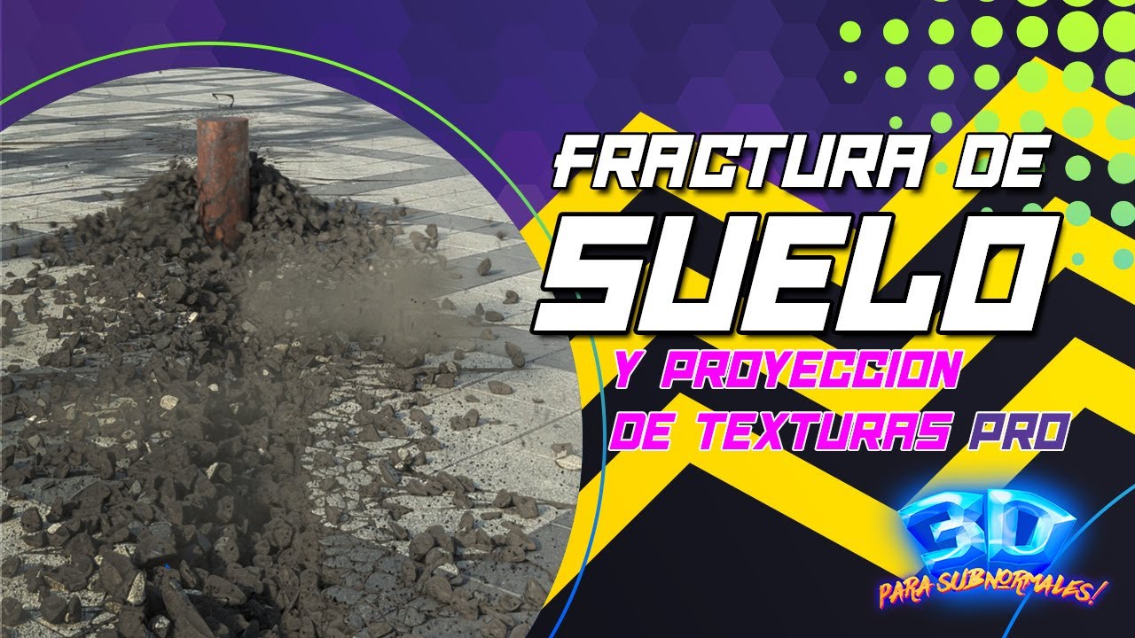 FRACTURA DE SUELO PROFESIONAL EN C4D - Proyección de textura correcta