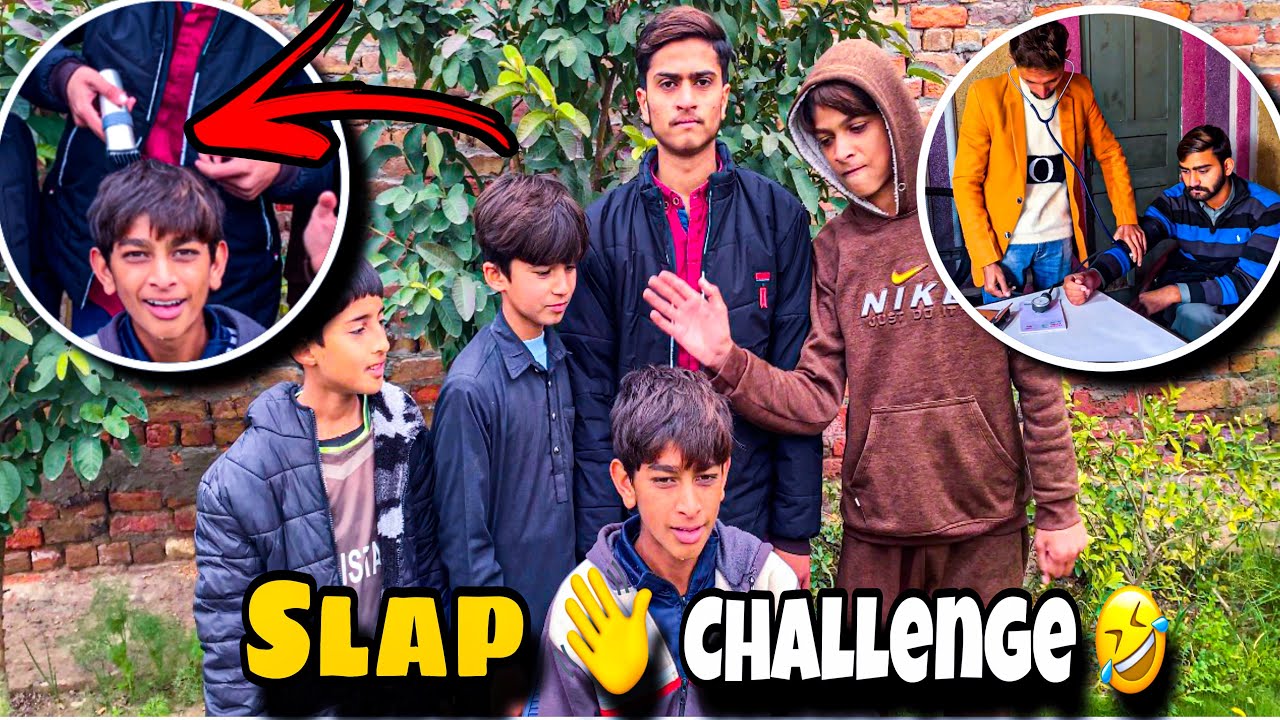 Slap Challenge 🤣|Usman ki Tabiyat kharab 🤒 | Trimmer Chala Di 🤣
