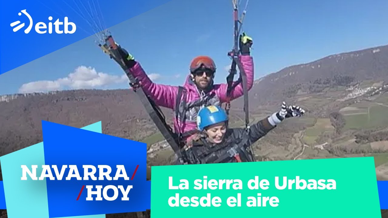 La sierra de Urbasa desde el aire, en parapente, antes de conocer el mundo de la trufa en Metauten