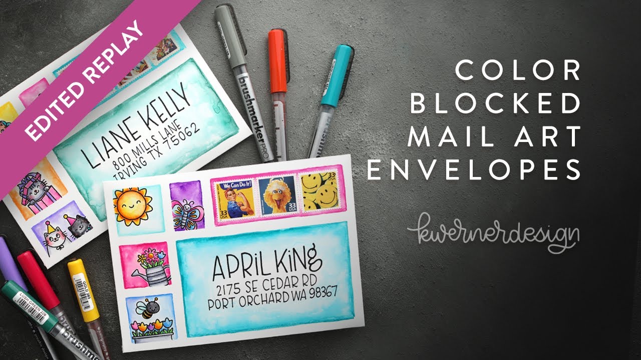 🔴 EDITED REPLAY - 2 Mail Art Envelopes!