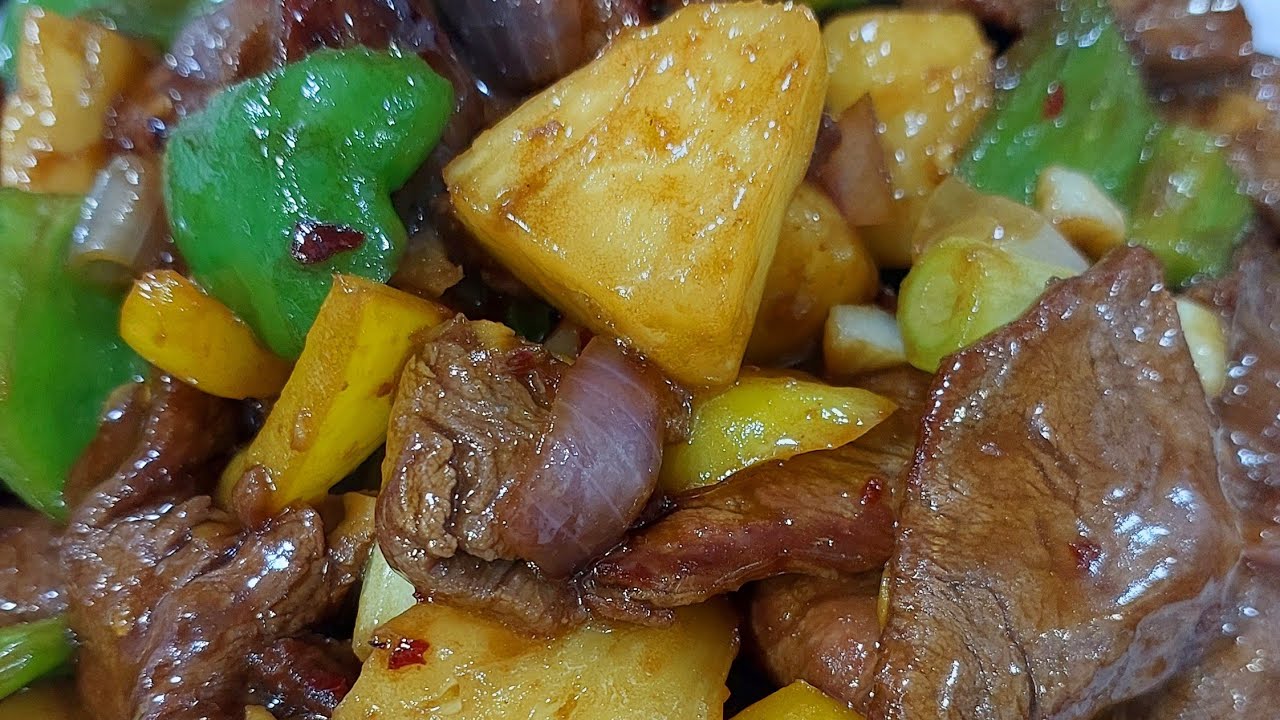 stir fry beef with pineapple /try this easy and delicious recipe /chef Dan TV