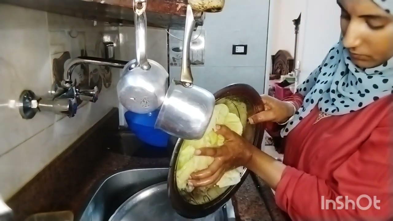 اول مره اعمل محشي وجنبيه لحمه تعالوا شوفوا الطريقه والفيديو